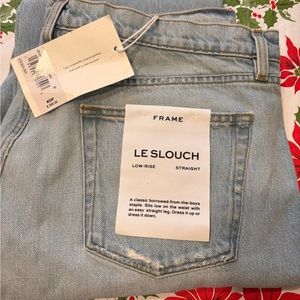 Frame ‘Le Slouch’ Straight Leg Low Rise Jeans